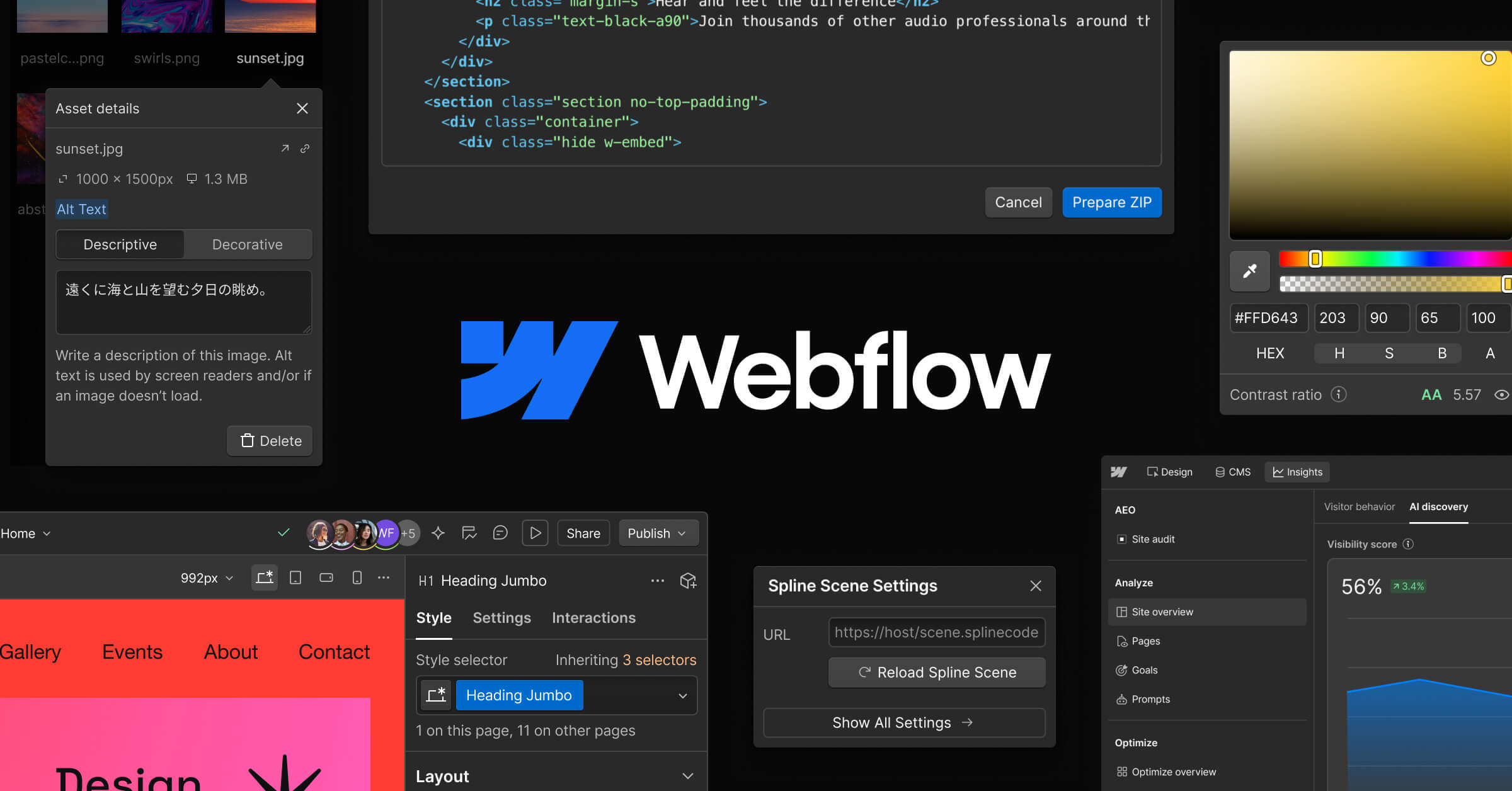Webflow product